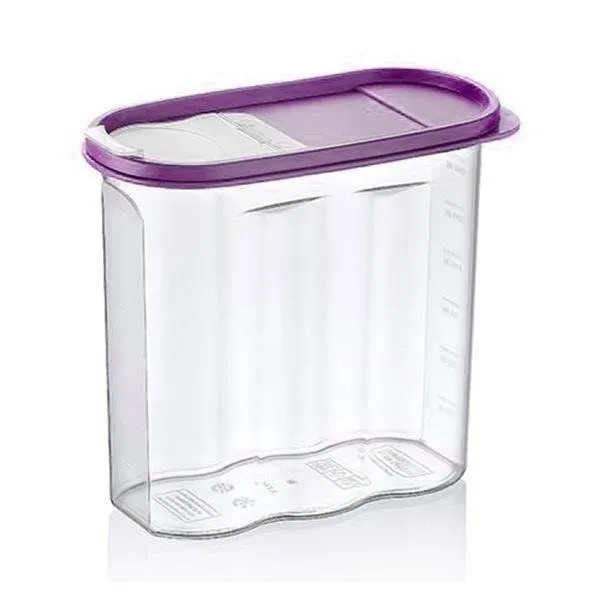 Pojemnik Na Sypkie Z Miarką Dozownik 1,7 l Wielokolorowy 19 x 17 cm MEBLIVA