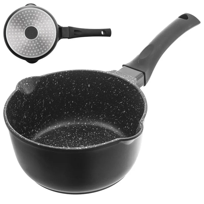 Rondel Granitowy GRANDE Nieprzywierający 1,3 l 16 cm Indukcja MEBLIVA