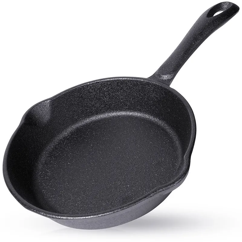 Żeliwna Okrągła Patelnia Do Wylewania Na Gaz 16 cm MEBLIVA