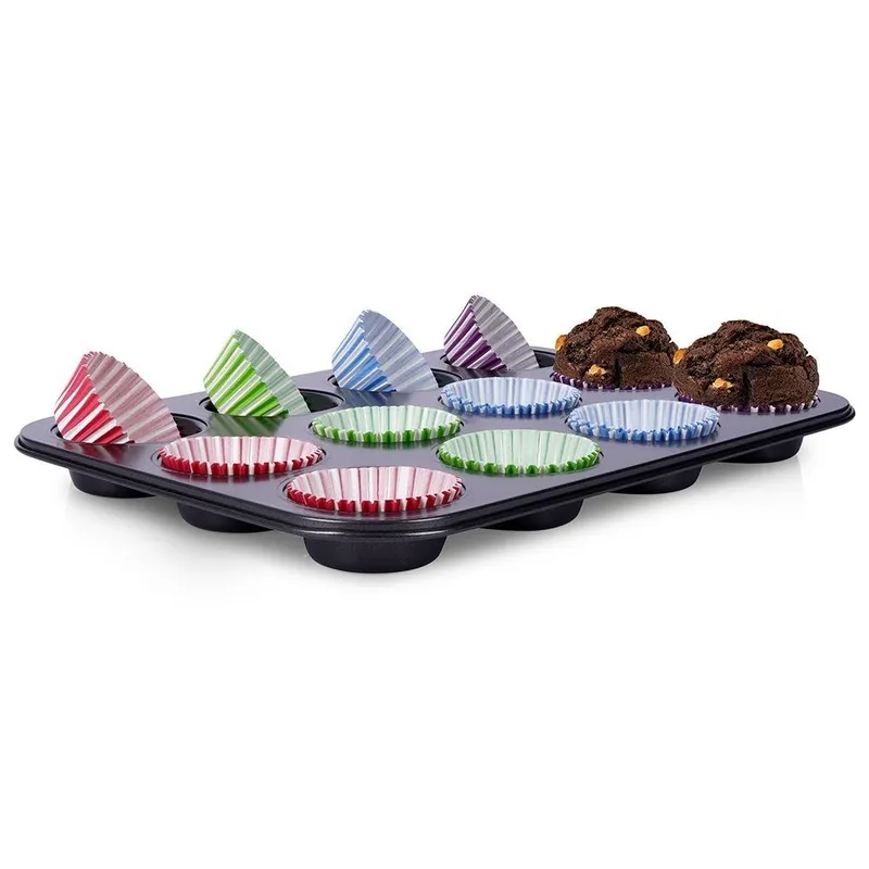 Blacha Forma Do Pieczenia Muffinek Z Papilotkami Babeczki 35 x 27 MEBLIVA