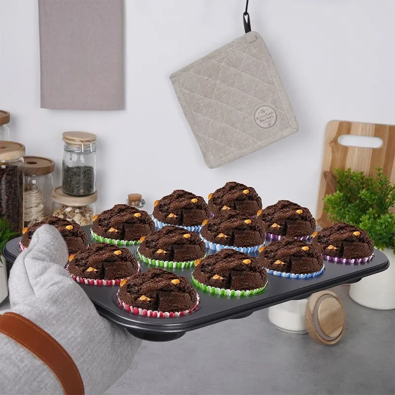 Blacha Forma Do Pieczenia Muffinek Z Papilotkami Babeczki 35 x 27 MEBLIVA