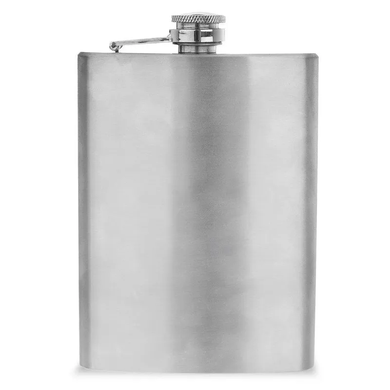 Piersiówka Stalowa Duża 240 ml Ze Stali Nierdzewnej Szczelna MEBLIVA