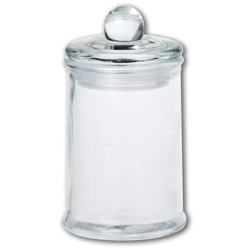 Pojemnik Szklany Na Przyprawy 140 ml Kwadratowy Szczelny 11 x 6 cm MEBLIVA