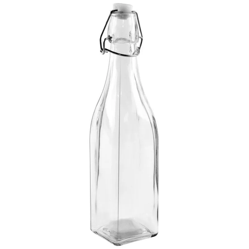 Butelka Szklana 530 ml Z Klipsem Retro Na Lemonadę Lub Nalewki MEBLIVA