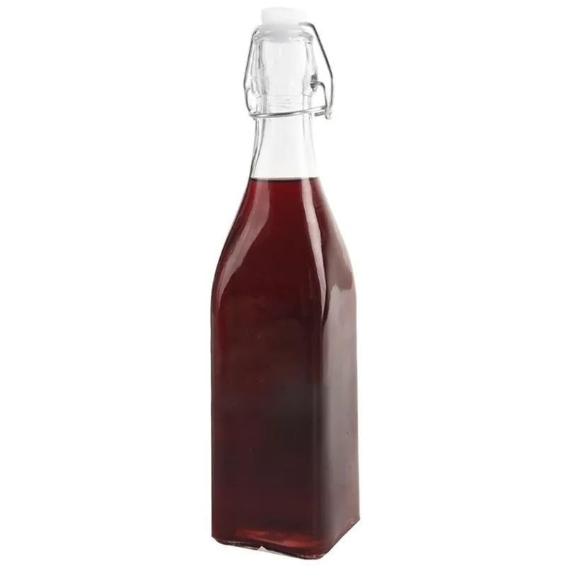 Butelka Szklana 530 ml Z Klipsem Retro Na Lemonadę Lub Nalewki MEBLIVA
