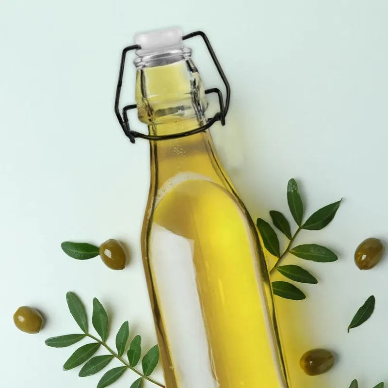 Butelka Z Klipsem Szklana 290 ml Na Oliwę Szczelna Dekoracyjna MEBLIVA