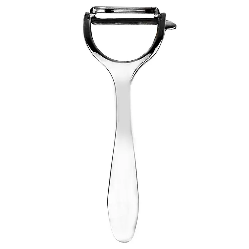 Obierak Do Warzyw I Owoców 17 cm Stalowy LUXY Chromowany MEBLIVA