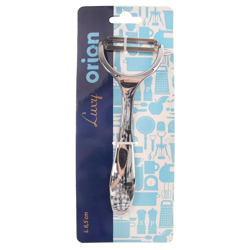 Obierak Do Warzyw I Owoców 17 cm Stalowy LUXY Chromowany MEBLIVA