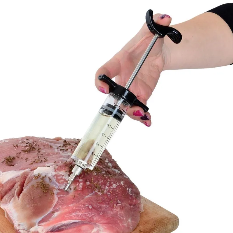 Strzykawka Do Marynowania Mięsa Z Igłą Stalową 30 ml Peklowanie MEBLIVA