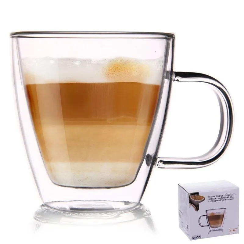 Szklanka Termiczna Z Podwójną Ścianką Do Kawy Latte DOUBLE 180 ml MEBLIVA