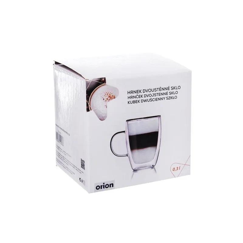 Szklanka Termiczna Z Podwójną Ścianką Do Kawy Latte DOUBLE 300 ml MEBLIVA