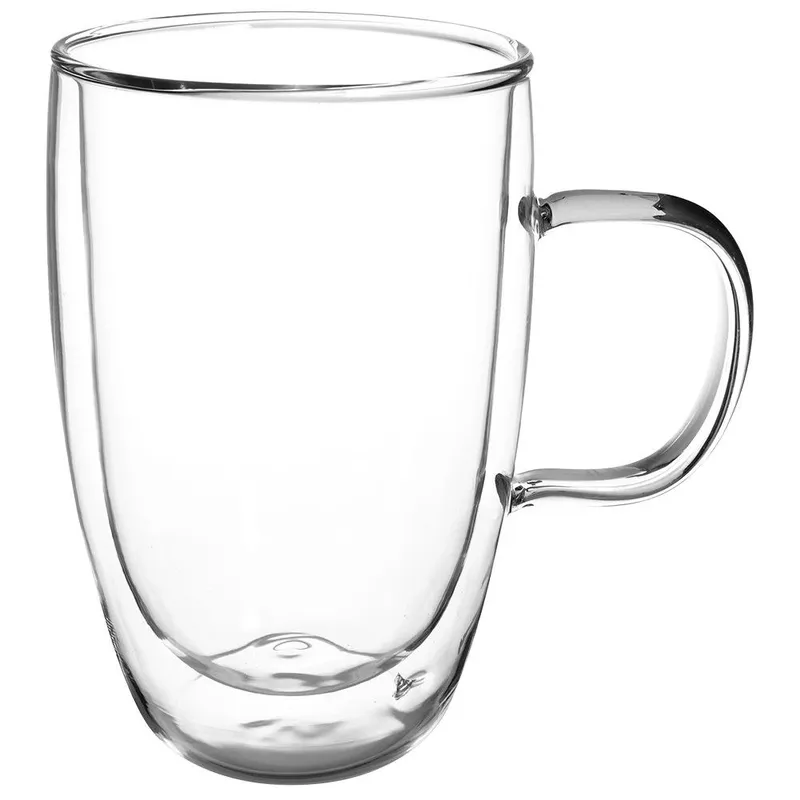 Szklanka Termiczna Z Podwójną Ścianką Do Kawy Latte Solidna 430 ml MEBLIVA