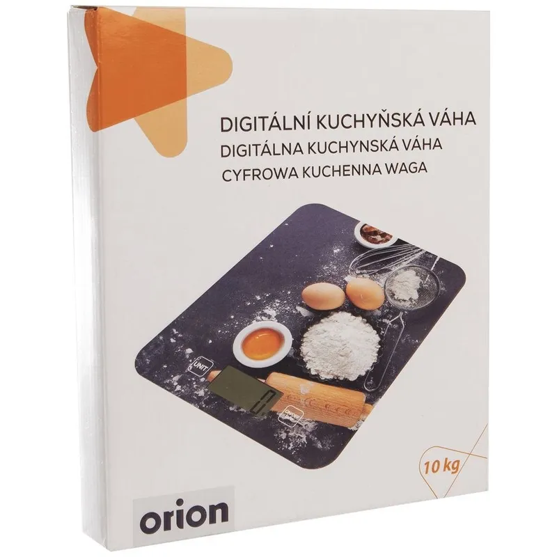 Waga Kuchenna Szklana Cyfrowa 10 kg Funkcja Tary 22,5 x 18,5 cm MEBLIVA