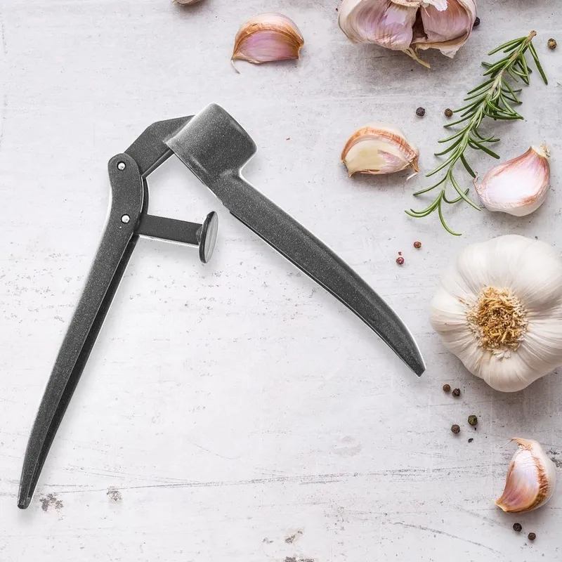 Wyciskacz Do Czosnku Aluminiowy 15,5 cm Łatwe Czyszczenie MEBLIVA