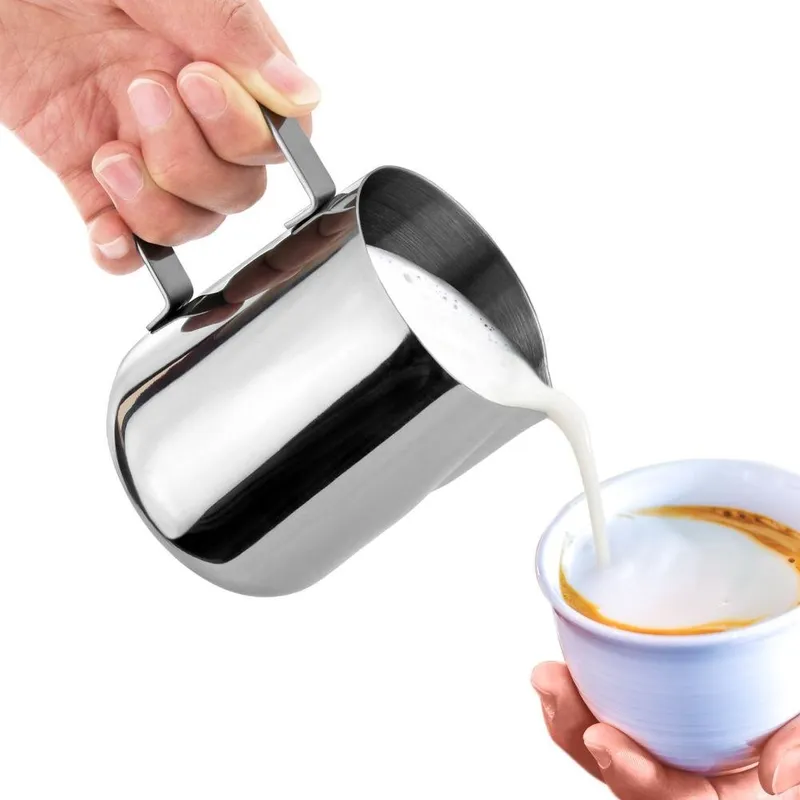 Mlecznik Stalowy Z Miarką Do 350 ml MEBLIVA