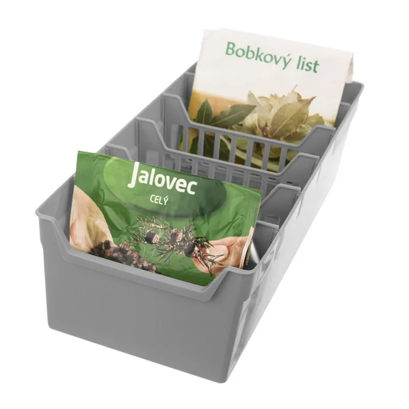 Organizer Pojemnik Na Przyprawy Dzielony 6 Komór 30 x 13 cm MEBLIVA