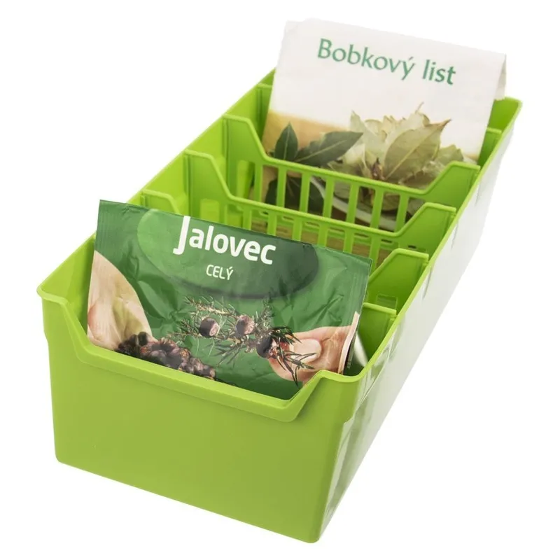 Organizer Pojemnik Na Przyprawy Dzielony 6 Komór 30 x 13 cm MEBLIVA