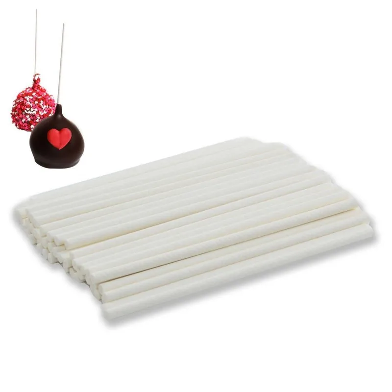Patyczki Do Lizaków Cake Pops 11,5 cm 50 szt. Papierowe MEBLIVA