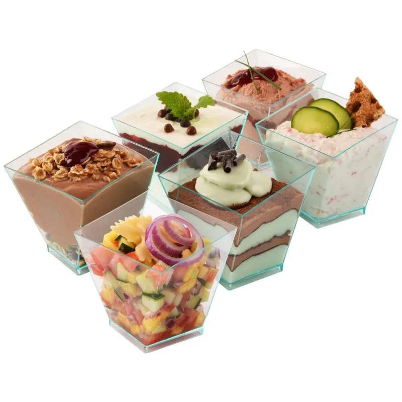 Pucharki Desery Przekąski Tworzywo 6 szt. 120 ml Catering MEBLIVA
