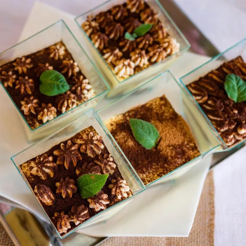 Pucharki Desery Przekąski Tworzywo 6 szt. 120 ml Catering MEBLIVA