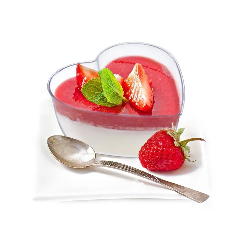 Pucharki Desery Przekąski Serce 6 szt. 120 ml Catering MEBLIVA