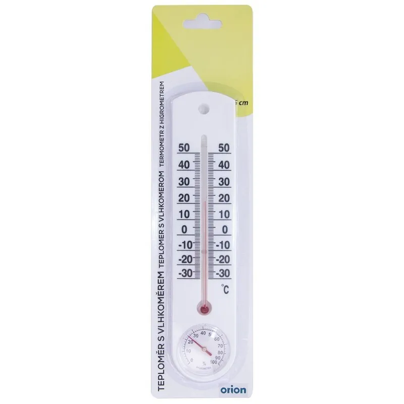Termometr Z Higrometrem 25 cm Do Pomiaru Temperatury Wilgotności MEBLIVA