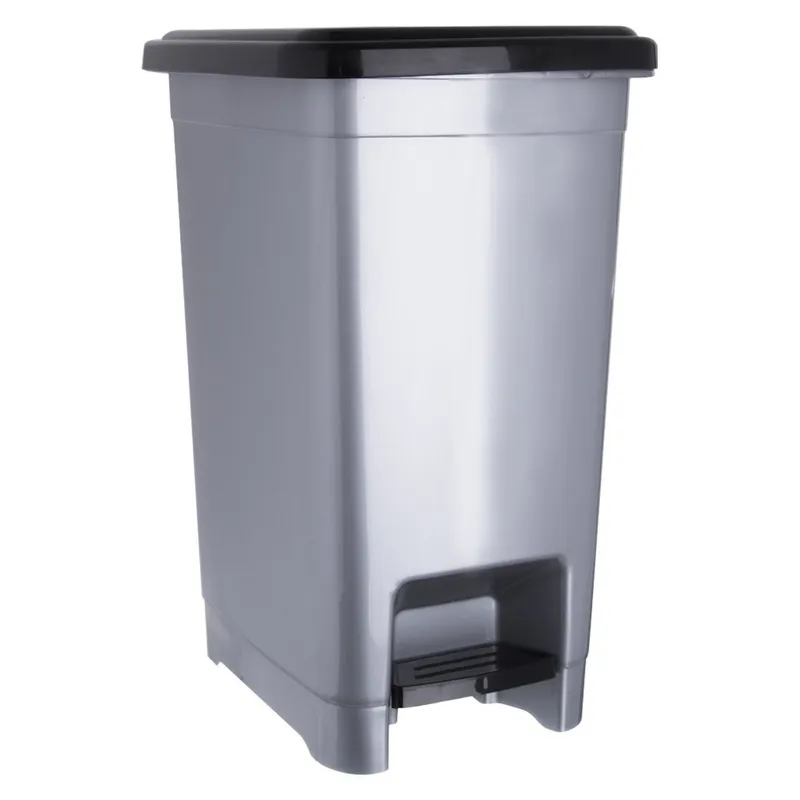 Kosz Na Śmieci Plastikowy Z Pedałem Wąski 10 l MEBLIVA