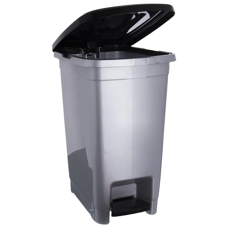 Kosz Na Śmieci Plastikowy Z Pedałem Wąski 10 l MEBLIVA