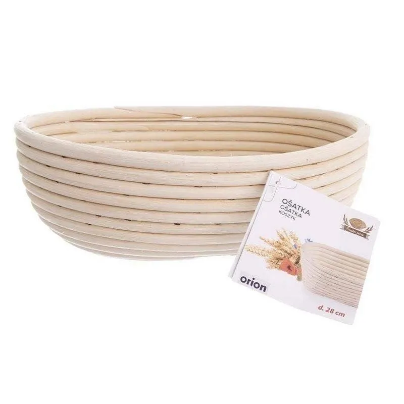Koszyk Do Wyrastania Chleba Ciasta Rattanowy Solidny 28 x 22 x 9 cm MEBLIVA