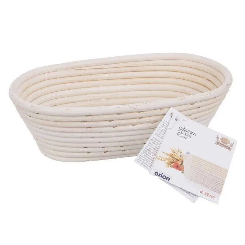 Koszyk Do Wyrastania Ciasta Na Chleb Rattanowy Solidny 32 x 15 x 9 MEBLIVA