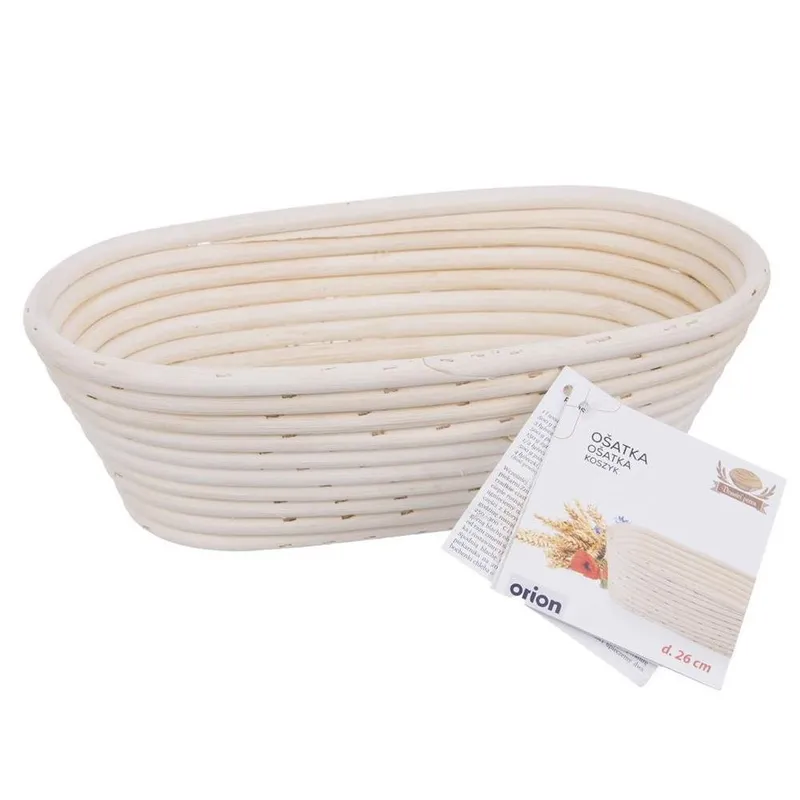 Koszyk Do Wyrastania Ciasta Na Chleb Rattanowy Solidny 26 x 13 x 9 MEBLIVA