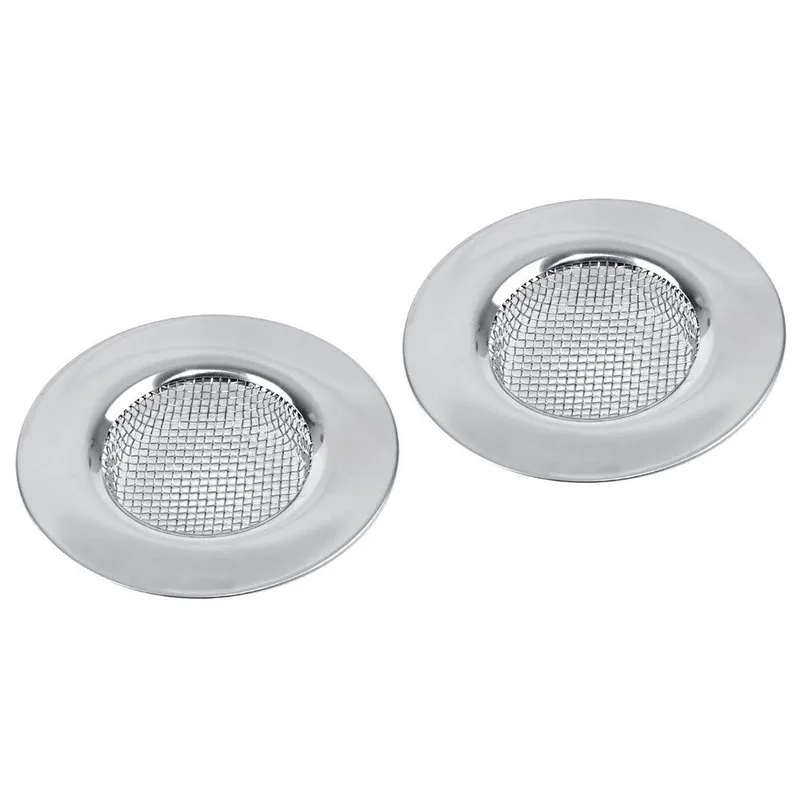 Zestaw Sitko Do Zlewu 7,5 cm 2 szt. Stal Nierdzewna Uniwersalne MEBLIVA