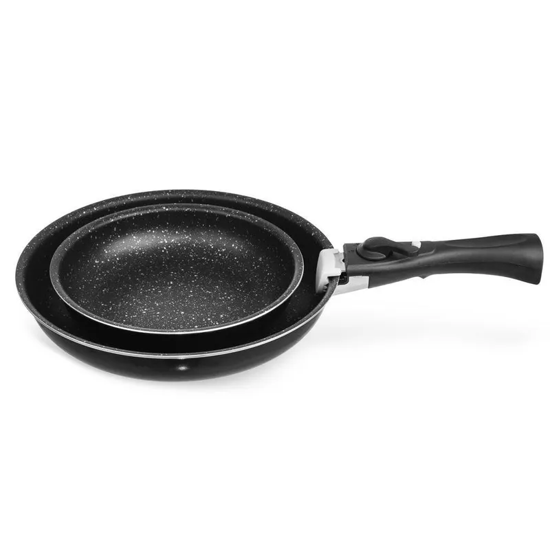 Patelnia Granitowa Zestaw Indukcja Gaz Grande 20/26 cm 3 el. MEBLIVA