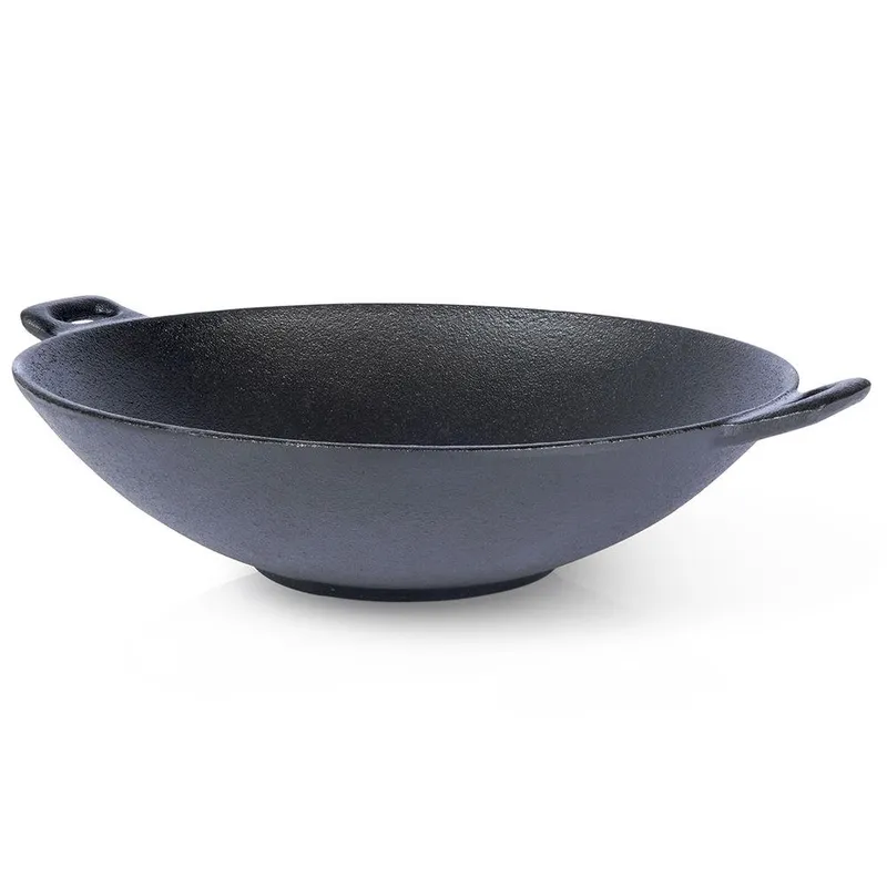 Patelnia Wok Z Uchwytami Nieprzywierająca Solidna 30 cm MEBLIVA
