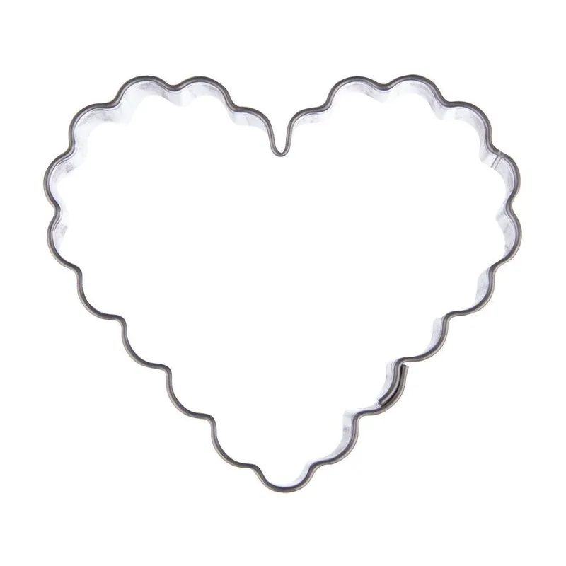 Wykrawacz Do Ciastek Serce 5 x 4,5 cm Stal Nierdzewna Do Zmywarki MEBLIVA