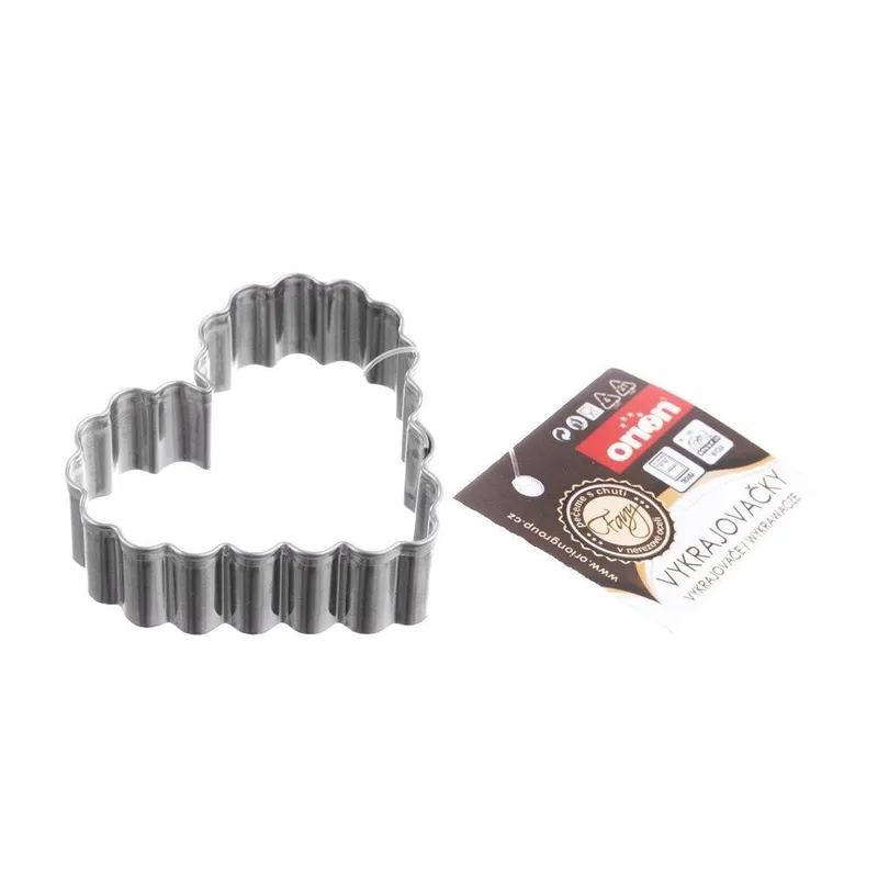 Wykrawacz Do Ciastek Serce 5 x 4,5 cm Stal Nierdzewna Do Zmywarki MEBLIVA
