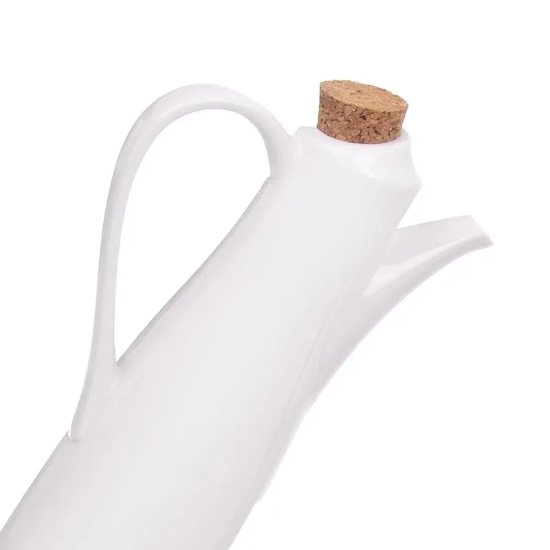 Porcelanowy Przyprawnik 5 Elementów Klasyczna Biel MEBLIVA