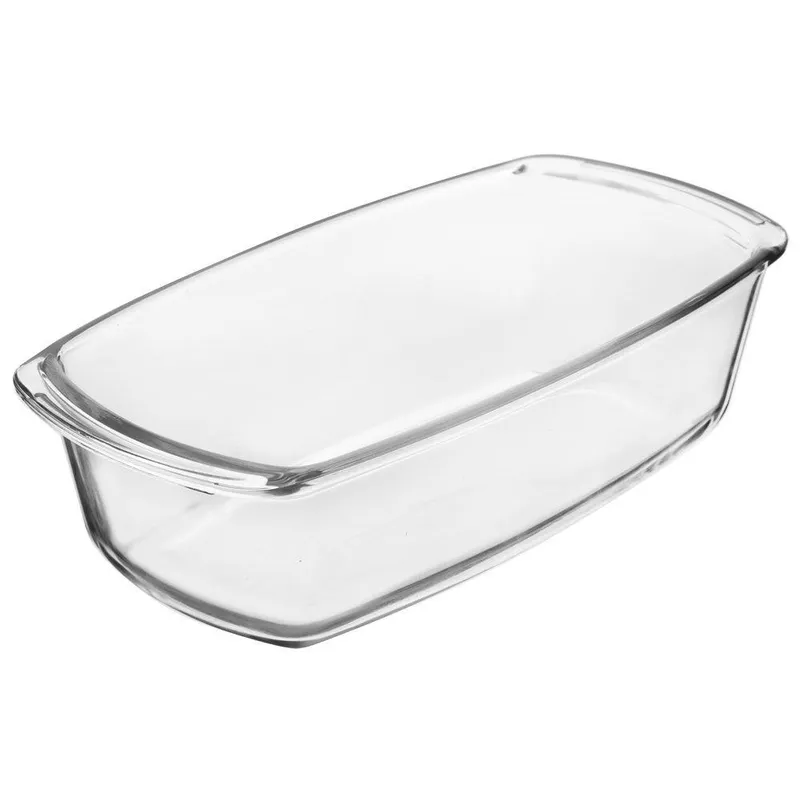 Brytfanna Żaroodporna Szklana 1,5 l 27 x 14 cm Forma Do Chleba MEBLIVA
