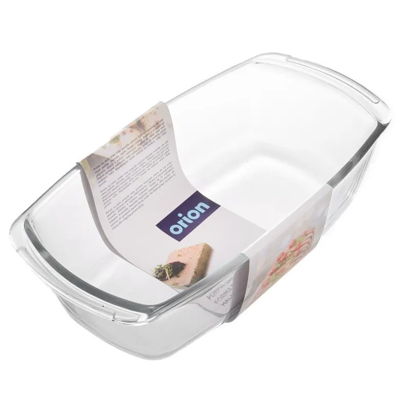 Brytfanna Żaroodporna Szklana 1,5 l 27 x 14 cm Forma Do Chleba MEBLIVA