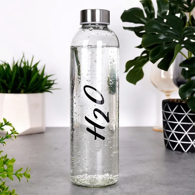 Butelka Na Wodę EXCELLENT HOUSEWARE Szklana 700 ml Szczelna MEBLIVA