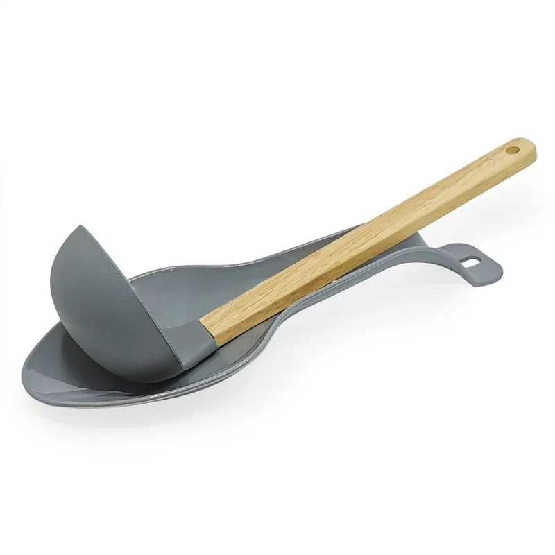 Podstawka Pod Chochlę I Łyżkę 29 x 10,5 cm Ochrona Blatu MEBLIVA - Szara