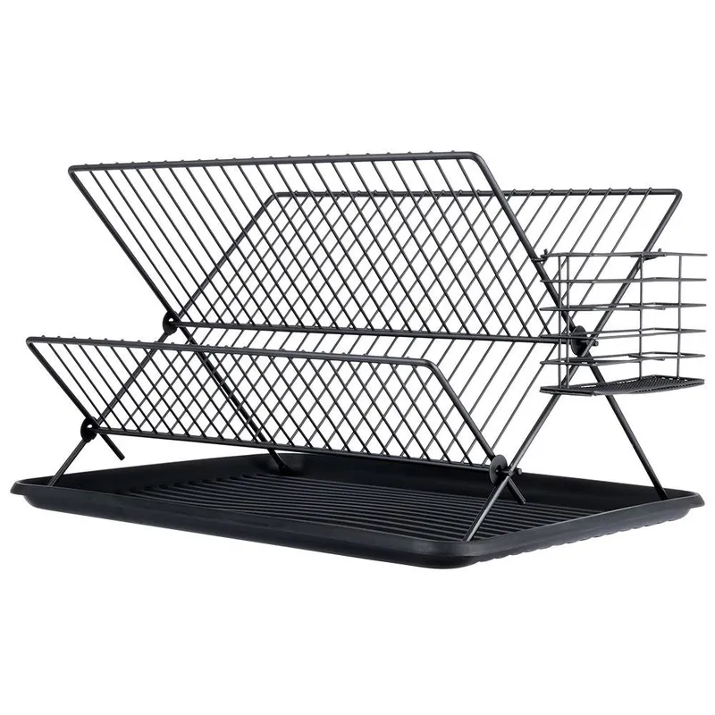 Suszarka Na Naczynia Ociekacz Do Naczyń 45 x 32 x 25,5 cm MEBLIVA - Czarna