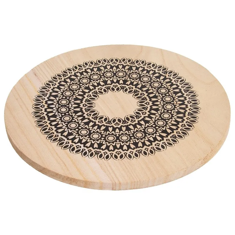 Podstawka Pod Garnek Drewniana MANDALA 20 cm MEBLIVA
