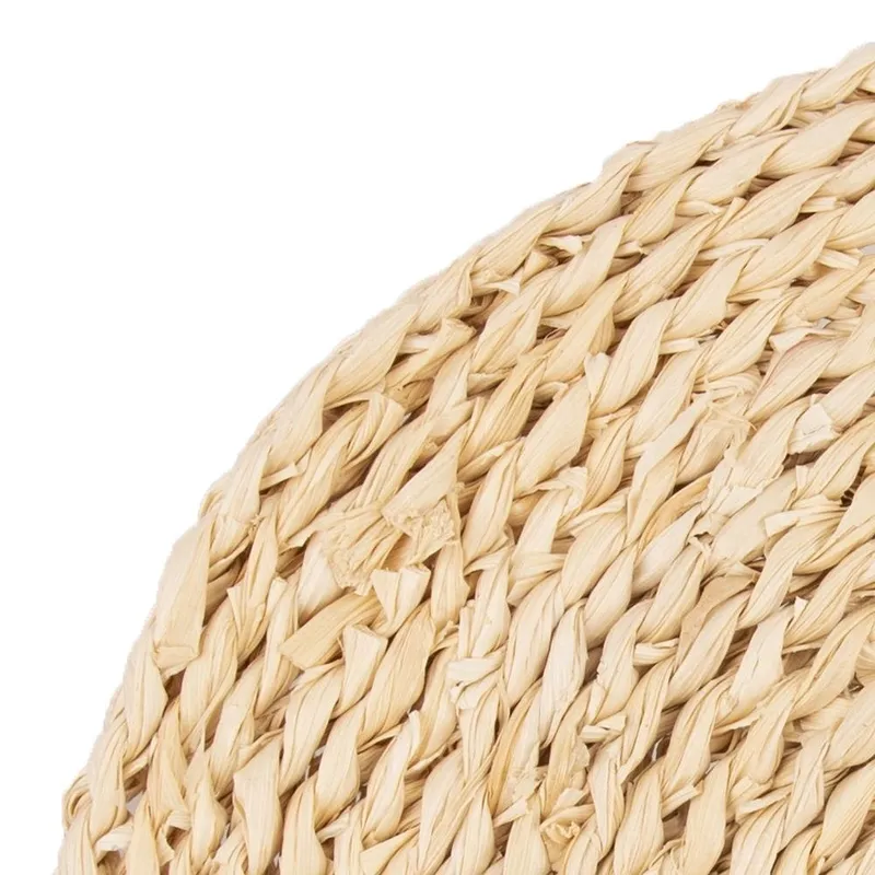 Podkładka Na Stół Okrągła Naturalna Boho 35 cm Liście Kukurydzy MEBLIVA