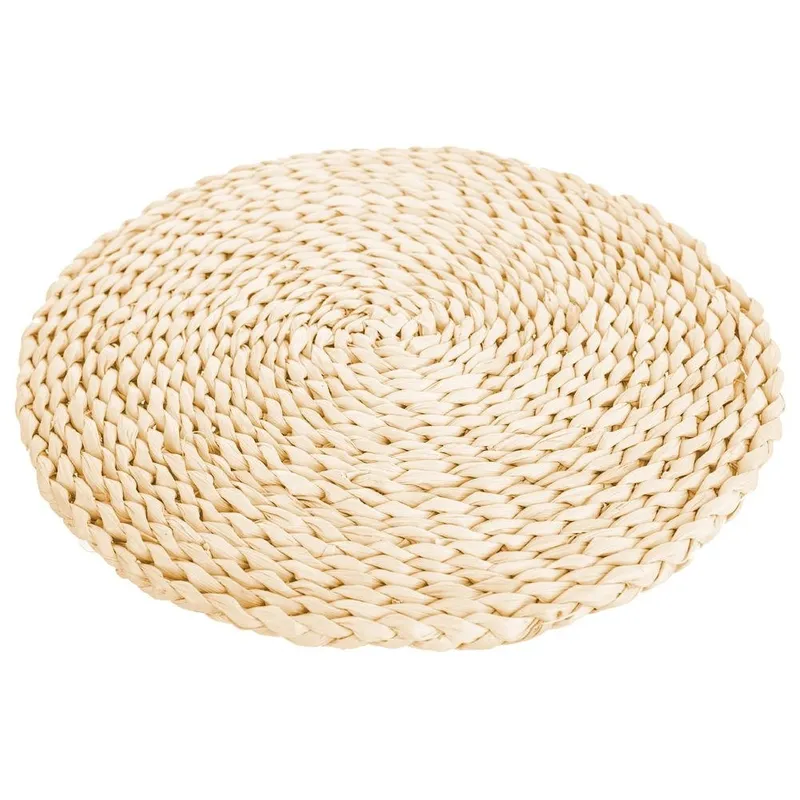 Podkładka Na Stół Okrągła Naturalna Boho 35 cm Liście Kukurydzy MEBLIVA