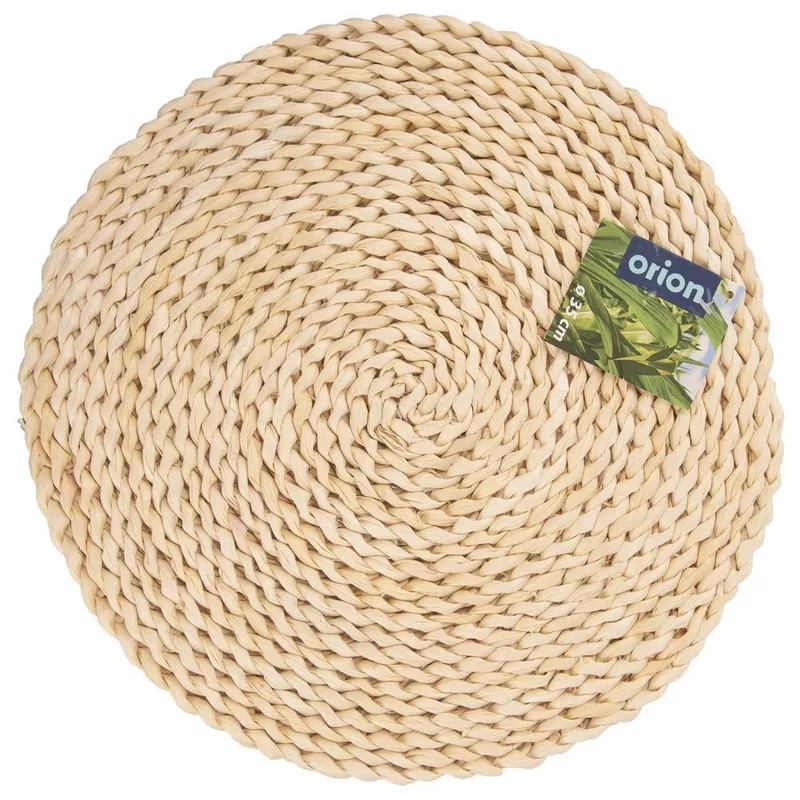 Podkładka Na Stół Okrągła Naturalna Boho 35 cm Liście Kukurydzy MEBLIVA