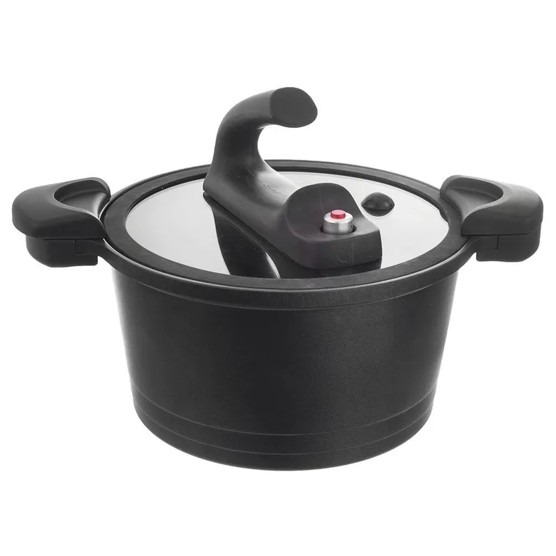 Garnek Ciśnieniowy Szybkowar Granitowy Indukcja Gaz 26 cm 5,5 l MEBLIVA