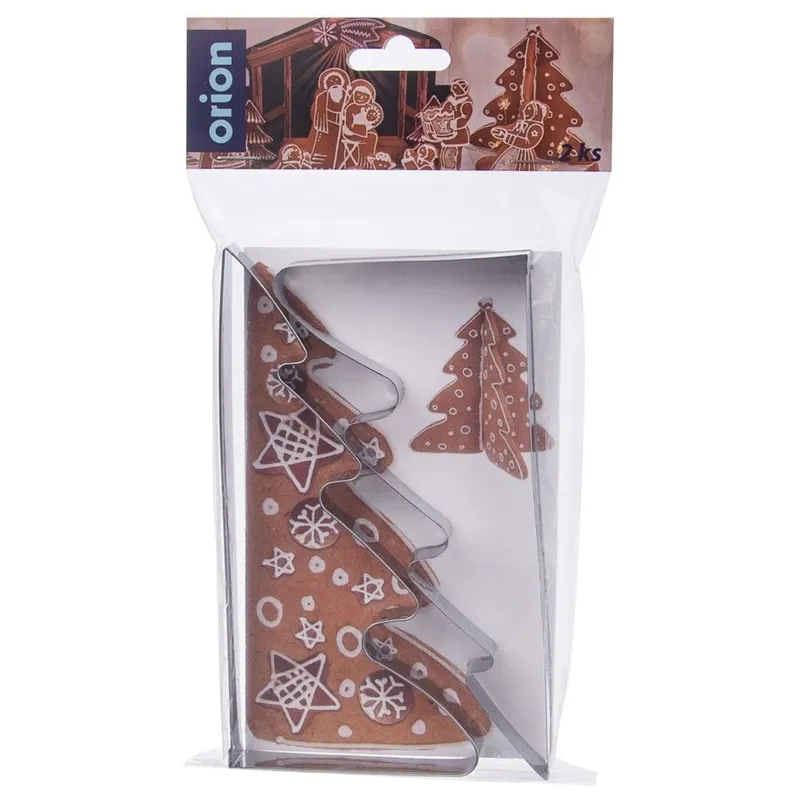 Wykrawacz Do Ciastek Choinka 15,5 cm 2 szt. Stal Nierdzewna Solidny MEBLIVA