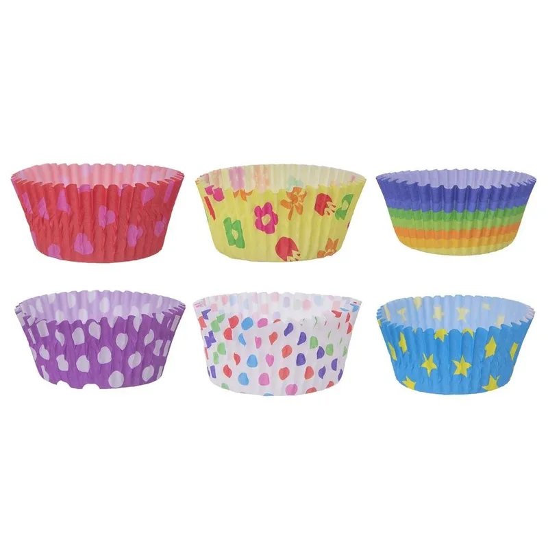 Papilotki Papierowe Do Muffinek 80 szt 6 cm Wytrzymałe Do +220°C MEBLIVA