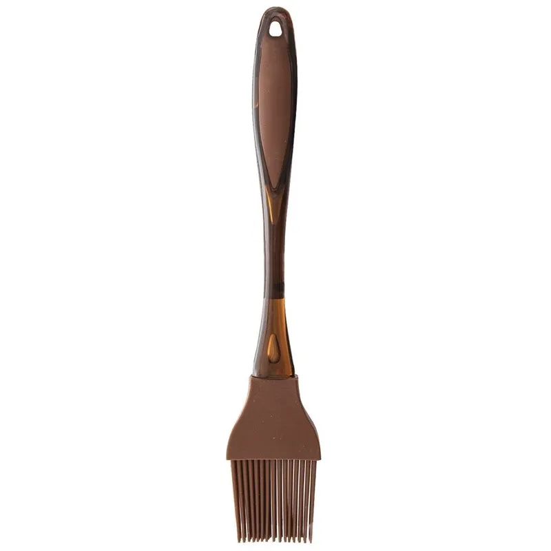 Pędzelek Kuchenny Silikonowy SILLINIE 22 cm Do 220°C MEBLIVA - Brązowy